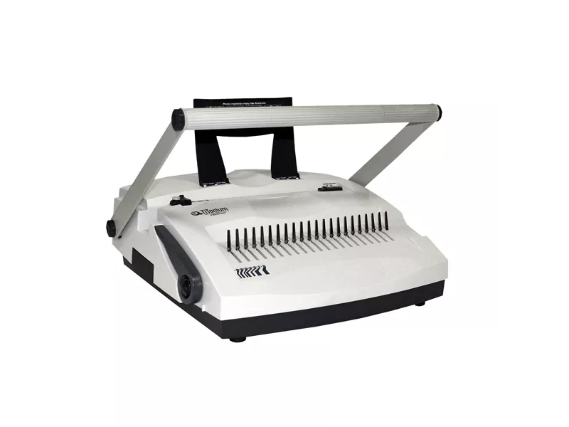 Rilegatrice a Dorsi Plastici C21+4 Titanium - 450 Fogli - CB-230 (Bianco)