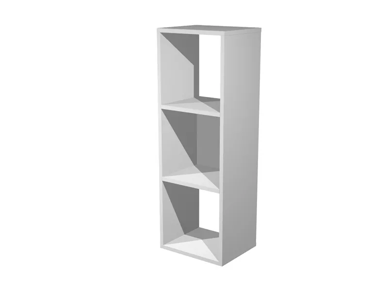 Libreria a Caselle Maxicube - 3 Caselle - 35,8x29,2x104 cm - 3MAXC/5 (Grigio Alluminio)