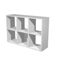 Libreria a Caselle Maxicube - 6 Caselle - 104x29,2x69,8 cm - 6MAXC/5 (Grigio Alluminio)