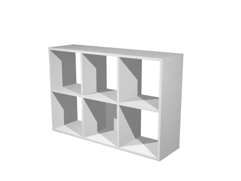 Libreria a Caselle Maxicube - 6 Caselle - 104x29,2x69,8 cm - 6MAXC/5 (Grigio Alluminio)