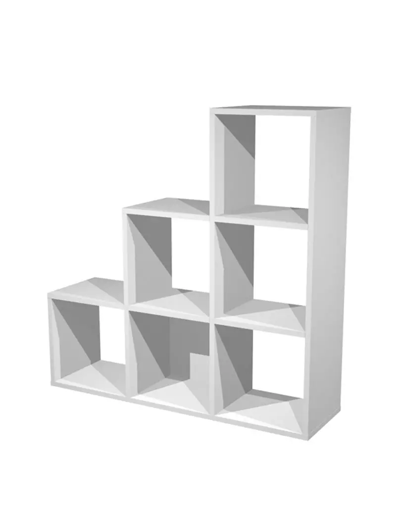 Libreria a Caselle Maxicube - 6 Caselle Scalare - 103,8x29,2x104 cm - 6DMAXC/5 (Grigio Alluminio) Libreria a Caselle Maxicube - 6 Caselle Scalare - 103,8x29,2x104 cm - 6DMAXC/5 (Grigio Alluminio)