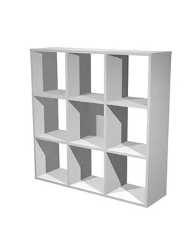 Libreria a Caselle Maxicube - 9 Caselle - 103,8x29,2x104 cm - 9MAXC/5 (Grigio Alluminio)