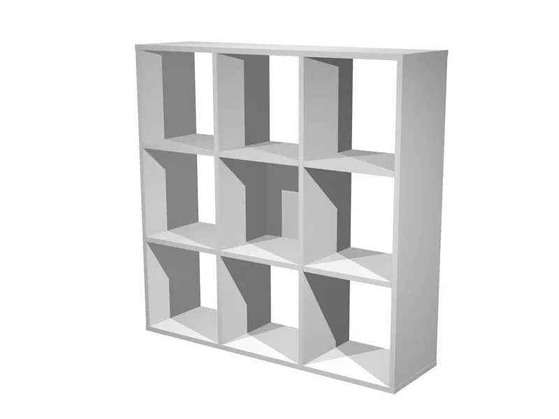 Libreria a Caselle Maxicube - 9 Caselle - 103,8x29,2x104 cm - 9MAXC/5 (Grigio Alluminio)
