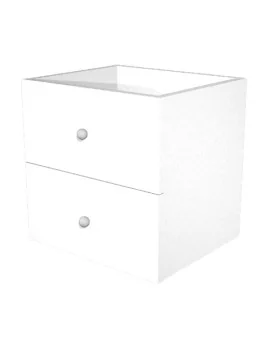 Cassetti per Libreria a Caselle Maxicube - 32,5x28,8x32,5 cm - 2CMAXC/3 (Bianco Conf. 2)