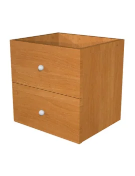 Cassetti per Libreria a Caselle Maxicube - 32,5x28,8x32,5 cm - 2CMAXC/4 (Noce Conf. 2)