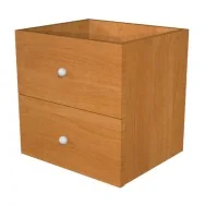 Cassetti per Libreria a Caselle Maxicube - 32,5x28,8x32,5 cm - 2CMAXC/4 (Noce Conf. 2)
