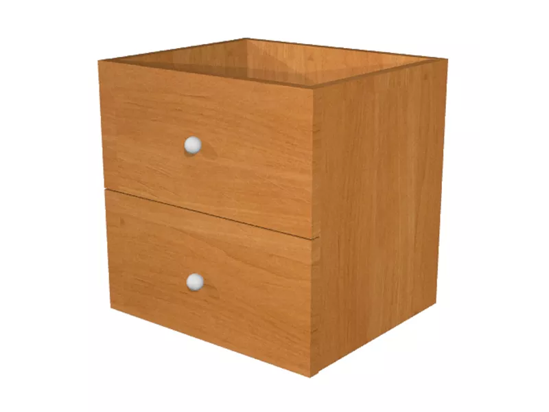 Cassetti per Libreria a Caselle Maxicube - 32,5x28,8x32,5 cm - 2CMAXC/4 (Noce Conf. 2)