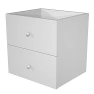 Cassetti per Libreria a Caselle Maxicube - 32,5x28,8x32,5 cm - 2CMAXC/5 (Grigio Alluminio Conf. 2)