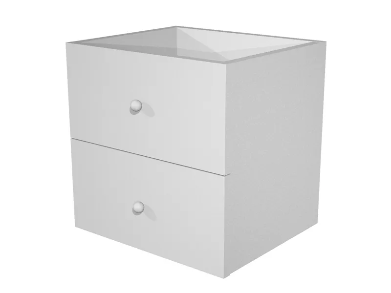 Cassetti per Libreria a Caselle Maxicube - 32,5x28,8x32,5 cm - 2CMAXC/5 (Grigio Alluminio Conf. 2)