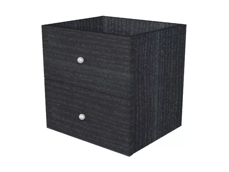 Cassetti per Libreria a Caselle Maxicube - 32,5x28,8x32,5 cm - 2CMAXC/8 (Nero Conf. 2)
