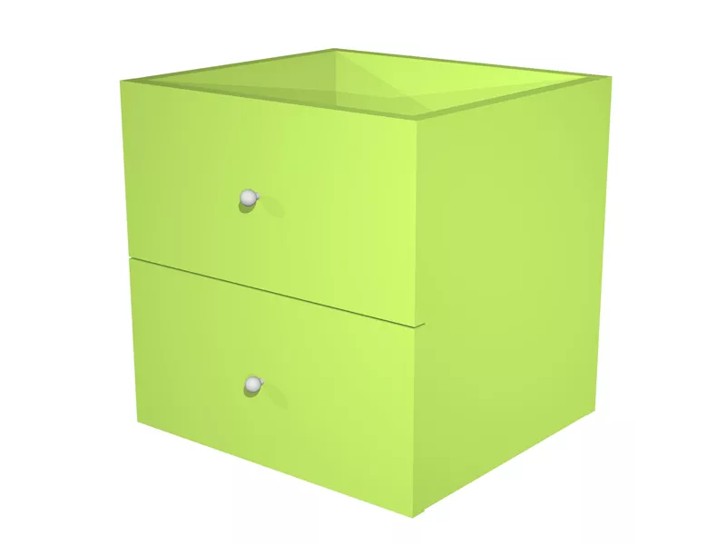 Cassetti per Libreria a Caselle Maxicube - 32,5x28,8x32,5 cm - 2CMAXC/V (Verde Neon Conf. 2)