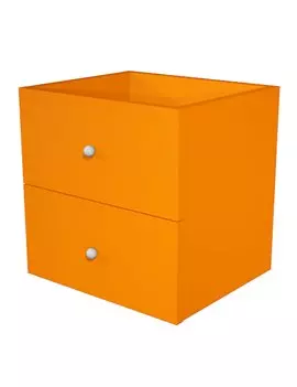 Cassetti per Libreria a Caselle Maxicube - 32,5x28,8x32,5 cm - 2CMAXC/O (Arancione Conf. 2)