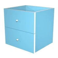 Cassetti per Libreria a Caselle Maxicube - 32,5x28,8x32,5 cm - 2CMAXC/A (Azzurro Conf. 2)