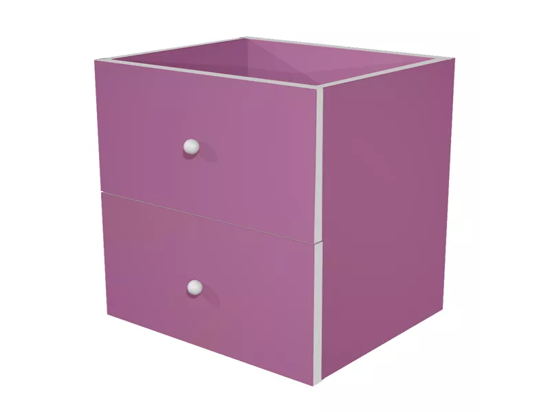 Cassetti per Libreria a Caselle Maxicube - 32,5x28,8x32,5 cm - 2CMAXC/S (Viola Conf. 2)