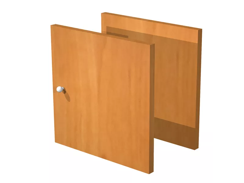 Antine per Libreria a Caselle Maxicube - 32,2x32,1 cm - 2AMAXC/4 (Noce Conf. 2)