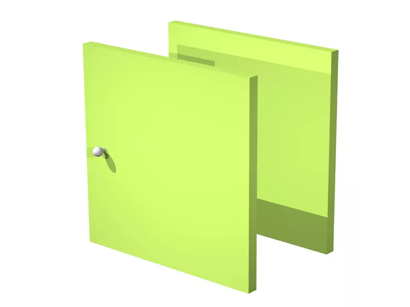 Antine per Libreria a Caselle Maxicube - 32,2x32,1 cm - 2AMAXC/V (Verde Neon Conf. 2)