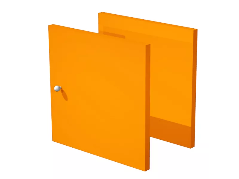 Antine per Libreria a Caselle Maxicube - 32,2x32,1 cm - 2AMAXC/O (Arancione Conf. 2)