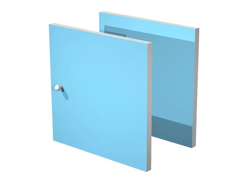 Antine per Libreria a Caselle Maxicube - 32,2x32,1 cm - 2AMAXC/A (Azzurro Conf. 2)