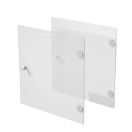 Antine per Libreria a Caselle Maxicube - 32,2x32,1 cm - 2AMAXC/G (Vetro Satinato Conf. 2)