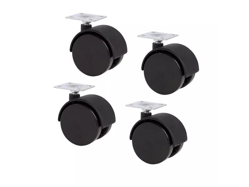 Kit Ruote per Libreria a Caselle Maxicube - KITMAXC (Nero Conf. 4)