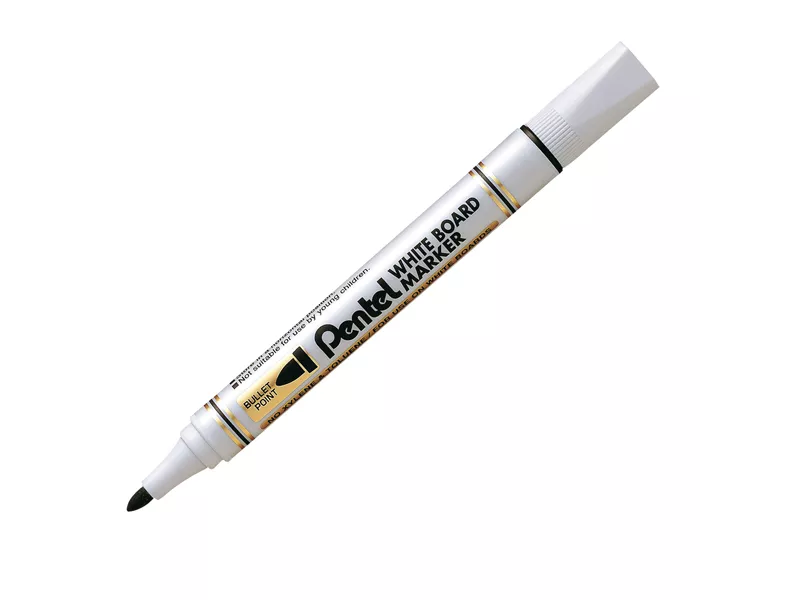 Marcatore per Lavagne MW85 Pentel - Punta Tonda - 4,4 mm - MW85-AE (Nero Conf. 12)