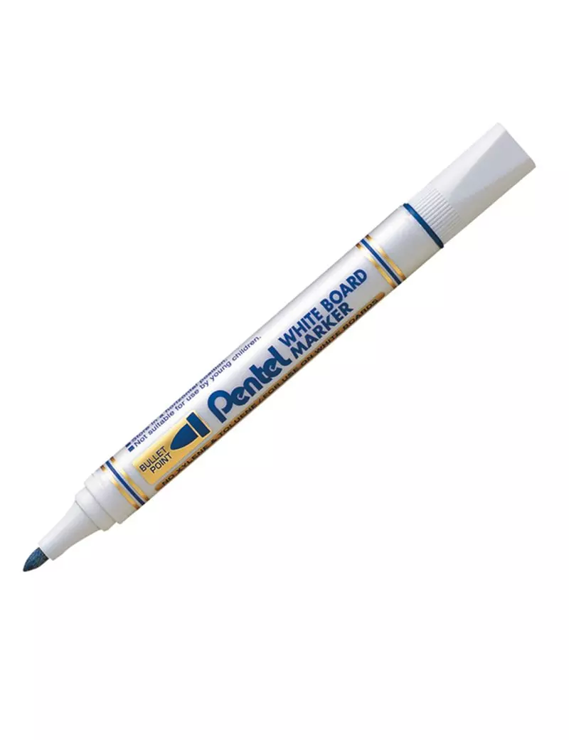 Marcatore per Lavagne MW85 Pentel - Punta Tonda - 4,4 mm - MW85-CE (Blu Conf. 12) Marcatore per Lavagne MW85 Pentel - Punta Tonda - 4,4 mm - MW85-CE (Blu Conf. 12)