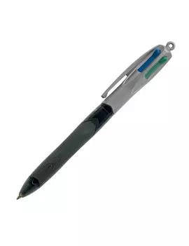 Penna a Sfera a Scatto 4 Colours Grip Pro Bic - 1 mm - 8922931 (Blu Nero Rosso Verde)