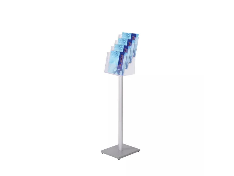 Portadepliants da Terra - 110 cm - 4xA4 - 1003255 (Argento) Portadepliants da Terra - 110 cm - 4xA4 - 1003255 (Argento)