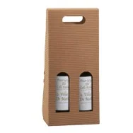 Scatola Portabottiglie Scotton - 18x9x38,5 cm - 2 Bottiglie - 35903C (Avana Conf. 5)