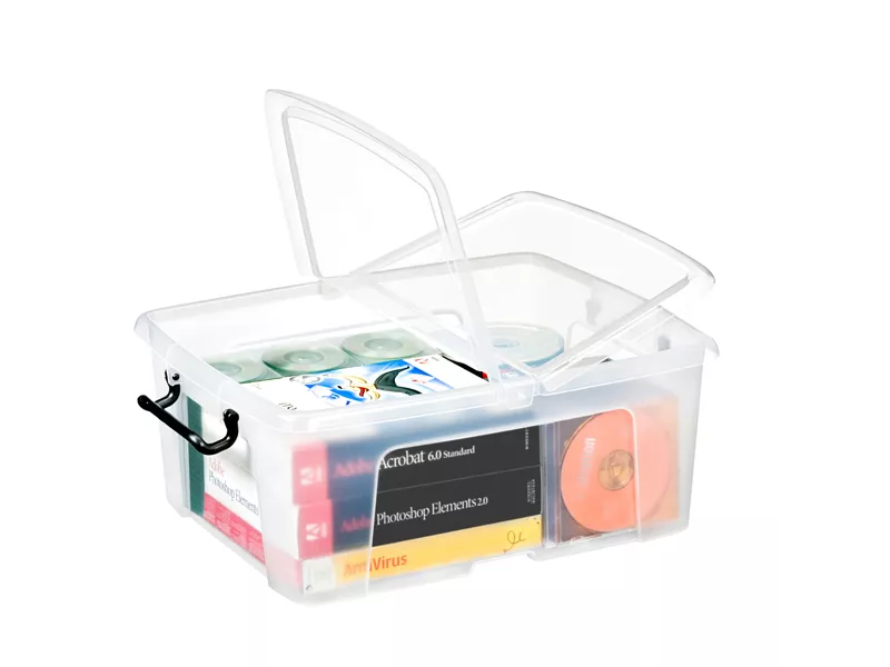 Contenitore Multiuso con Coperchio Strata CEP - 50x39,5x20,2 cm - 2006730110 (Trasparente)