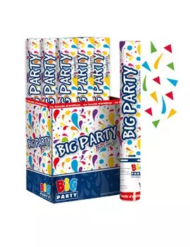 Sparacoriandoli Cannon Big Party - 30 cm - 50002 (Multicolore Conf. 12)