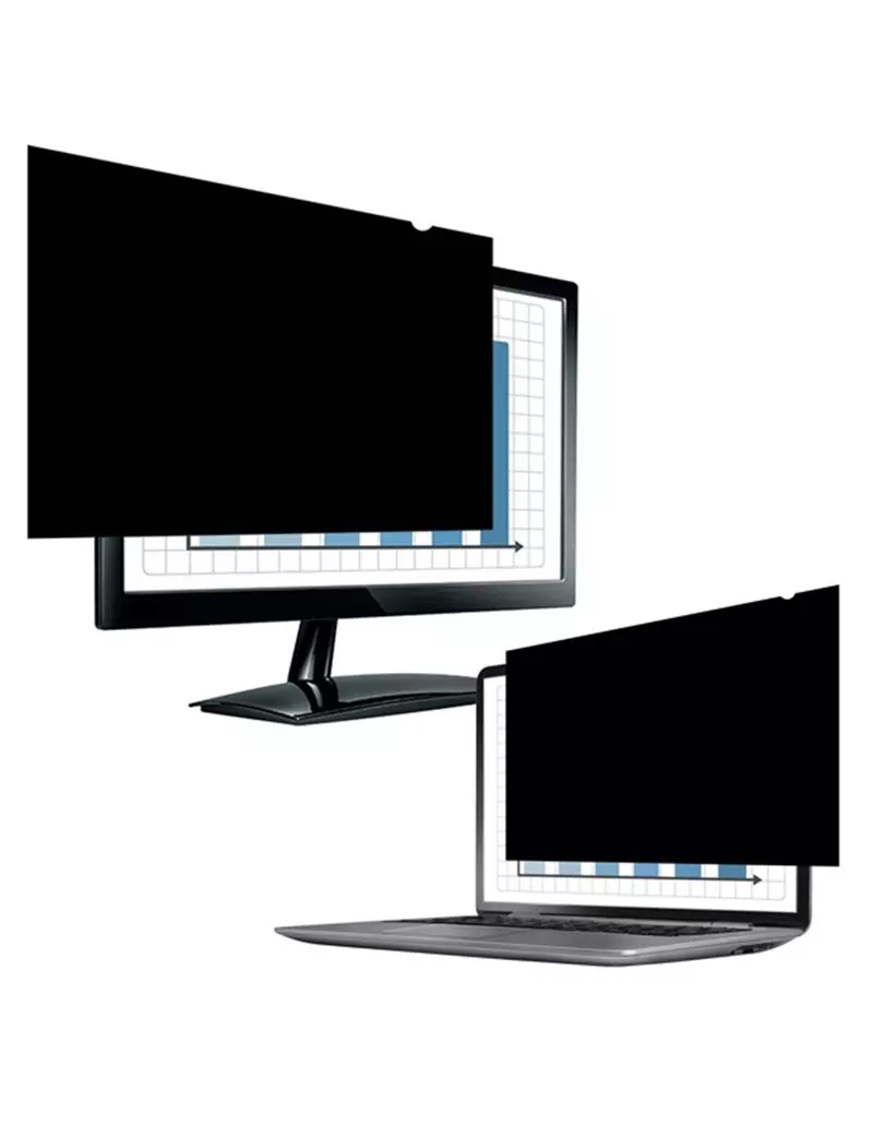 Filtro Privacy per Monitor PrivaScreen Fellowes - 13,3 Pollici - 29,2x15,6 cm - Formato 16:9 - 4806801