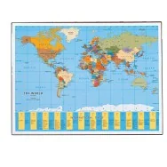 Sottomano Geographic Läufer Lebez - 53x40 cm - 45350 (Planisfero)