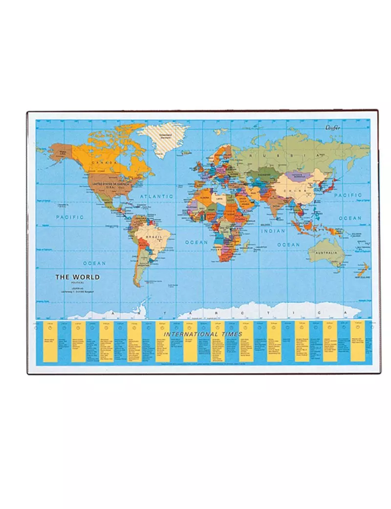 Sottomano Geographic Läufer Lebez - 53x40 cm - 45350 (Planisfero)