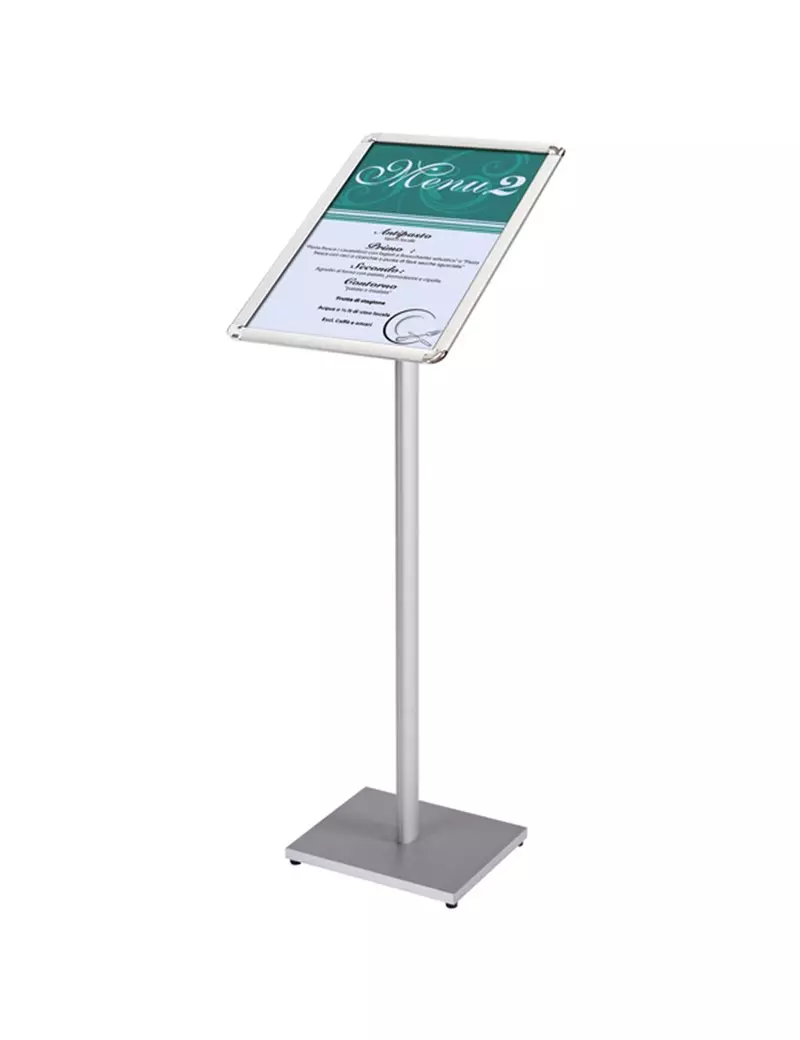 Leggio Eko Menù Board T-Studio - 29,7x42x120 cm - 1106011 (Argento) Leggio Eko Menù Board T-Studio - 29,7x42x120 cm - 1106011 (Argento)