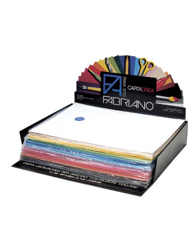 Cartoncino Colorato CartaCrea Fabriano - 35x50 cm - 220 g - 46403550 (Assortiti Conf. 250)