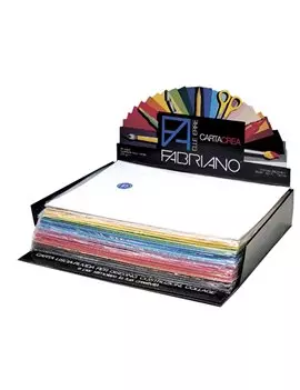 Cartoncino Colorato CartaCrea Fabriano - 35x50 cm - 220 g - 46403550 (Assortiti Conf. 250)