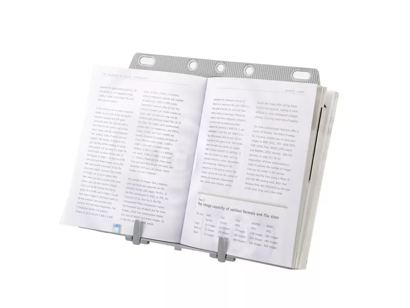 Leggio Booklift Fellowes - A3/A4 - 21140 (Argento)