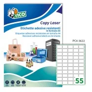 Etichette Adesive in Poliestere Avery - A4 - 36x22 mm - PC4-3622 (Trasparente Conf. 100)