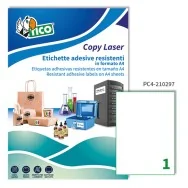 Etichette Adesive in Poliestere Avery - A4 - 210x297 mm - PC4-210297 (Trasparente Conf. 100)
