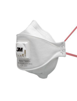 Mascherina FFP3 Aura 9332+ 3M - 75631 (Bianco Conf. 10)