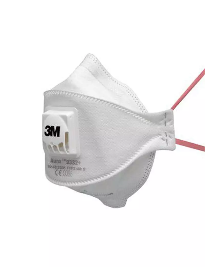 Mascherina FFP3 Aura 9332+ 3M - 75631 (Bianco Conf. 10) Mascherina FFP3 Aura 9332+ 3M - 75631 (Bianco Conf. 10)