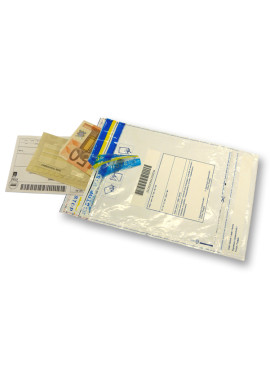 Busta di Sicurezza in LDPE Riciclabile Viva - 365x455 mm - 70 Micron - 3715 (Bianco Conf. 25)