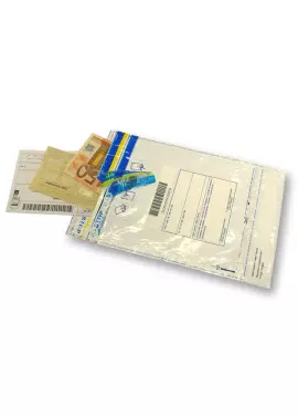 Busta di Sicurezza in LDPE Riciclabile Viva - 365x455 mm - 70 Micron - 3715 (Bianco Conf. 25)