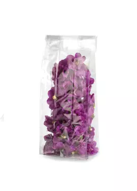 Busta Regalo Crystal con Fondo Quadro PNP - 14x34x8 cm - US010TNN KV1NN (Trasparente Conf. 100)