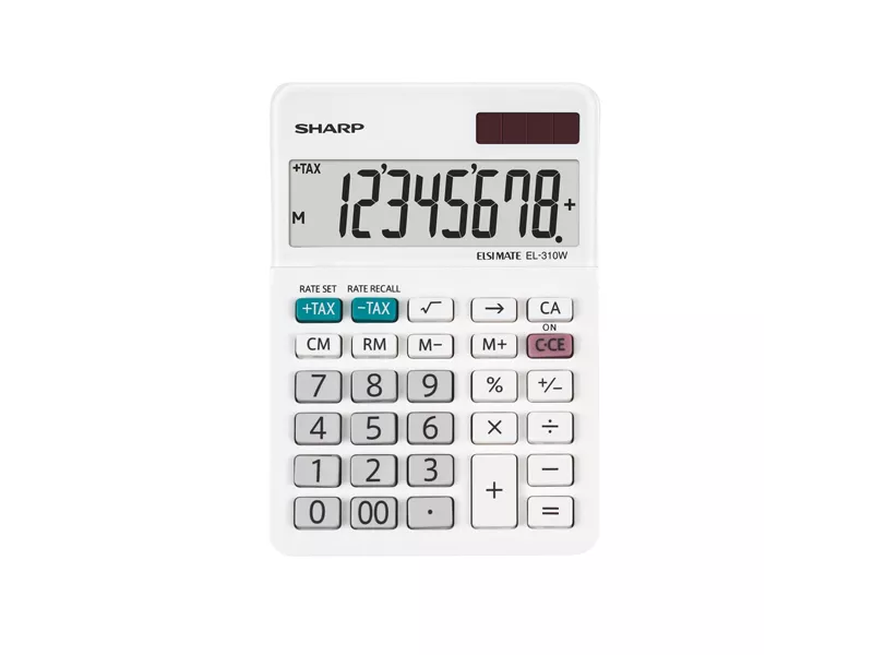 Calcolatrice da Tavolo EL-310W Sharp - EL310WB (Bianco)