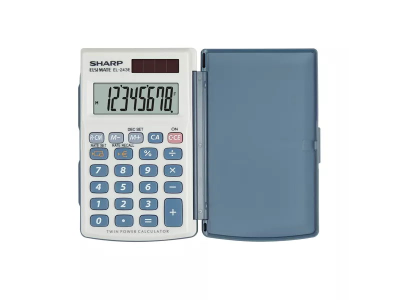 Calcolatrice Tascabile EL-243EB Sharp - EL243EB (Bianco)