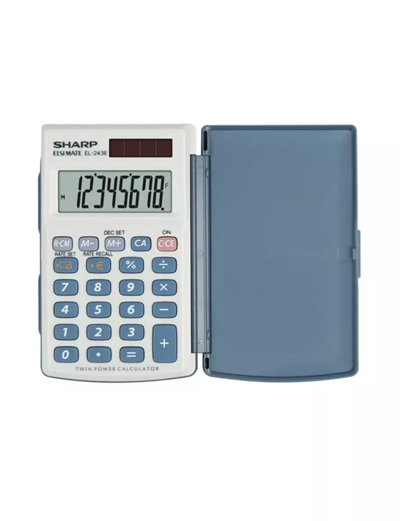 Calcolatrice Tascabile EL-243EB Sharp - EL243EB (Bianco) Calcolatrice Tascabile EL-243EB Sharp - EL243EB (Bianco)