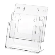 Portadepliant Componibile Lebez - da Tavolo o Parete - 2 Tasche A4 - 5027 (Trasparente Conf. 2)