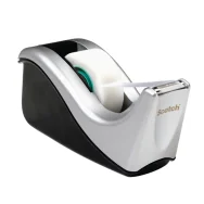 Dispenser per Nastro Adesivo C60 Scotch 3M - 19 mm x 33 m - 86801 (Nero e Argento)